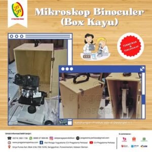 Mikroskop Binoculer (Box Kayu)