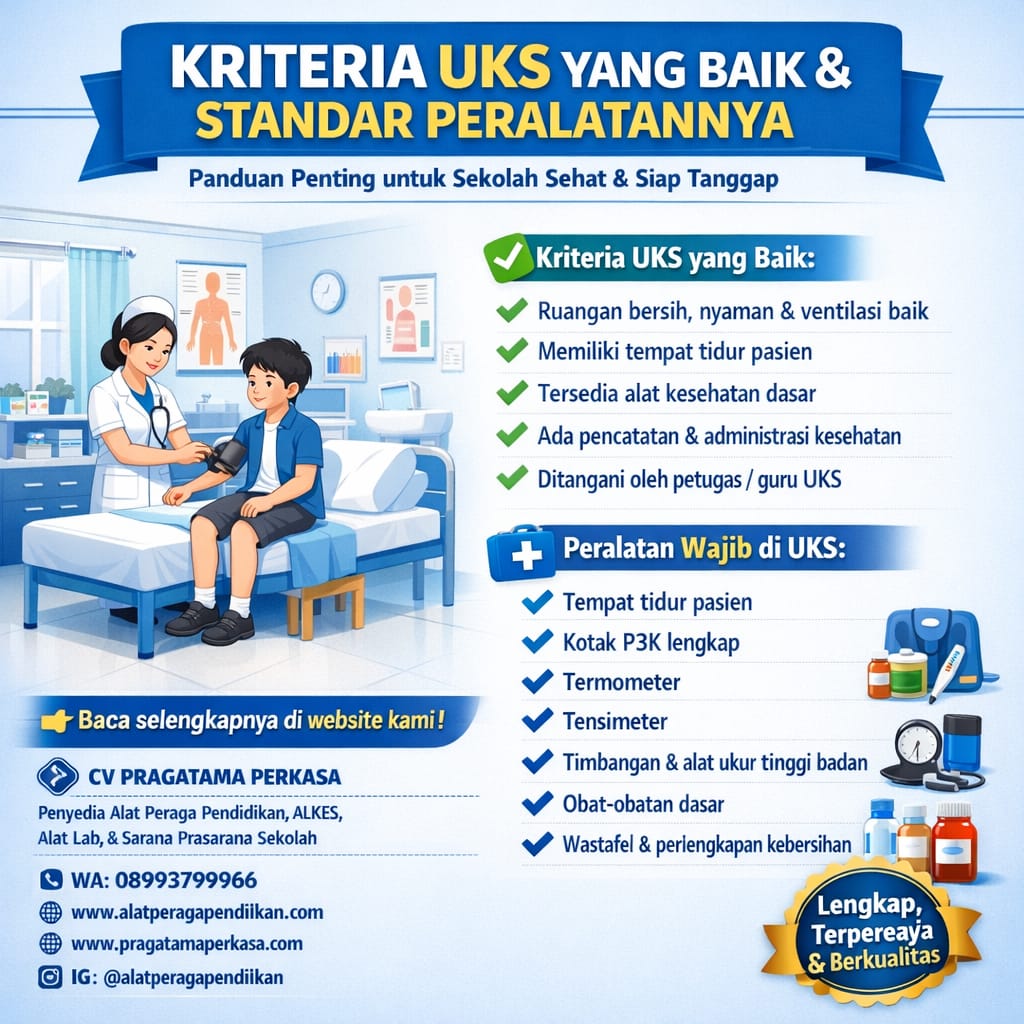 Standar UKS Sekolah yang Baik & Daftar Barang serta Peralatan yang Wajib Ada di UKS