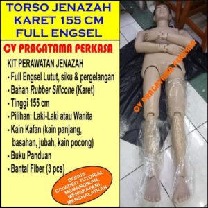 Torso Jenazah Karet Full Engsel 155 cm